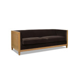 Georgia 81" Cane Rattan Tuxedo Sofa