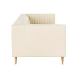 Carmina 70" Channeled Leather Sofa