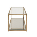 Cruz Coffee Table with Mirror Shelf