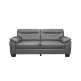 White Label Croydon 81" Leather Sofa
