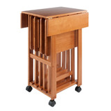 Sophia 5-Piece Wood Drop Leaf Top Snack Table Set