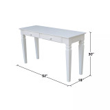 Java Console Table with 2 Drawers