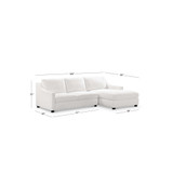 Garcelle 2 Piece Stain-Resistant Fabric Sectional
