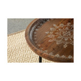 2 Piece Round Nesting Table with Tripod Tapered Legs