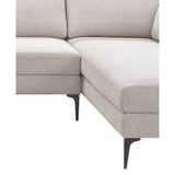 Evella 4 Piece Fabric Double Chaise Sectional