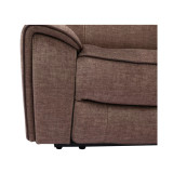 Hutchenson 4-Pc. Fabric Chaise Sectional with 1 Power Recliner, Power Headrest and Console