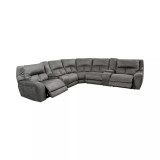 Terrine 7-Pc. Fabric Sectional with 2 Power Motion Recliners and 2 USB Consoles