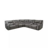 Terrine 7-Pc. Fabric Sectional with 2 Power Motion Recliners and 2 USB Consoles