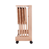 Brienda 5-Piece Wood Flip Top Snack Table Set