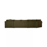 Wrenley 170" 3-Pc. Fabric Sectional Full Sleeper Cuddler Chaise Sofa