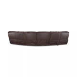 Dextan Leather 6-Pc. Sectional with 3 Power Recliners and 1 USB Console