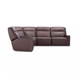 Dextan Leather 6-Pc. Sectional with 3 Power Recliners and 1 USB Console
