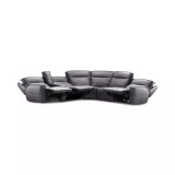 Dextan Leather 6-Pc. Sectional with 3 Power Recliners and 1 USB Console