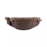 Hutchenson 5-Pc. Fabric Chaise Sectional with 2 Power Recliners