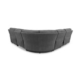 Hutchenson 5-Pc. Fabric Chaise Sectional with 2 Power Recliners