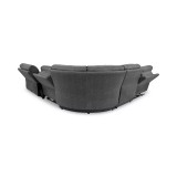Hutchenson 5-Pc. Fabric Chaise Sectional with 2 Power Recliners