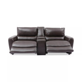 Danvors 3Pc Leather Sectional with 2 Power Recliners and Headrests