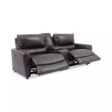 Danvors 3Pc Leather Sectional with 2 Power Recliners and Headrests