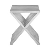 Press Stainless Steel Side Table
