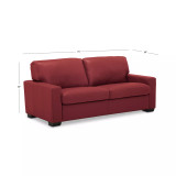 Ennia 75" Leather Apartment Sofa