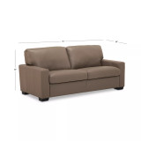 Ennia 75" Leather Apartment Sofa