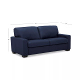 Ennia 75" Leather Apartment Sofa