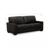 Ennia 75" Leather Apartment Sofa
