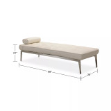 Myia Tufted Leather Daybed