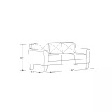 Harvard Sofa with Rolled Arms