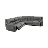 Terrine 5-Pc. Fabric Sectional with 3 Power Motion Recliners