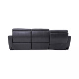 Gabrine 3-Pc. Leather Sectional with 2 Power Headrests & Chaise
