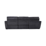 Gabrine 3-Pc. Leather Sectional with 2 Power Headrests & Chaise