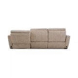 Gabrine 3-Pc. Leather Sectional with 2 Power Headrests & Chaise