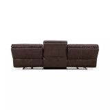 Binardo 118" 3 Pc Zero Gravity Leather Sectional with 2 Power Recliners