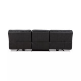 Binardo 118" 3 Pc Zero Gravity Leather Sectional with 2 Power Recliners