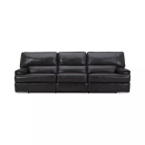 Binardo 118" 3 Pc Zero Gravity Leather Sectional with 2 Power Recliners
