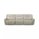 Lenardo 3-Pc. Leather Sofa with 3 Power Motion Recliners
