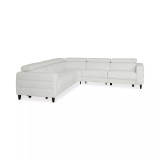 Silvanah 5-Pc. "L" Leather Sectional with 3 Power Recliners