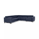 Silvanah 5-Pc. "L" Leather Sectional with 3 Power Recliners