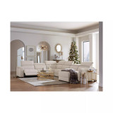 Nevio 124" 5-Pc. Fabric Sectional Sofa with Chaise
