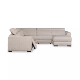 Nevio 124" 5-Pc. Fabric Sectional Sofa with Chaise