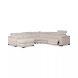 Nevio 124" 5-Pc. Fabric Sectional Sofa with Chaise