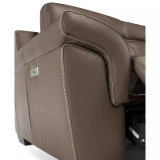 Julius II 5-Pc. Leather Sectional Sofa With 3 Power Recliners, Power Headrests & USB Power Outlet