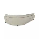 Julius II 5-Pc. Leather Sectional Sofa With 3 Power Recliners, Power Headrests & USB Power Outlet