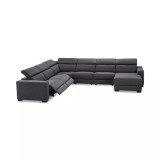 Nevio 157" 6-Pc. Fabric Sectional Sofa with Chaise