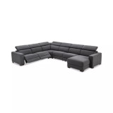 Nevio 157" 6-Pc. Fabric Sectional Sofa with Chaise
