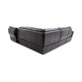 Gabrine 5-Pc. Leather Sectional with 2 Power Headrests and Chaise