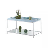 Palm Beach Coffee Table with Shelf and Removable Trays