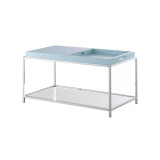 Palm Beach Coffee Table with Shelf and Removable Trays