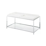 Palm Beach Coffee Table with Shelf and Removable Trays